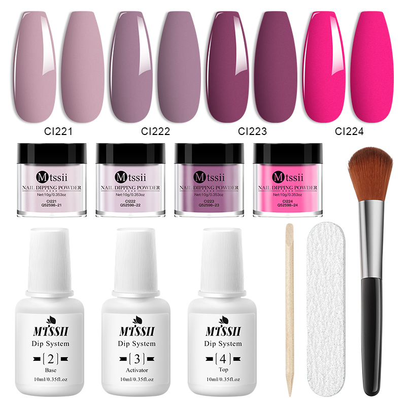10PCS/Set Dip Nails Powder Kit - đánh giá và giá Dip Powder Nail