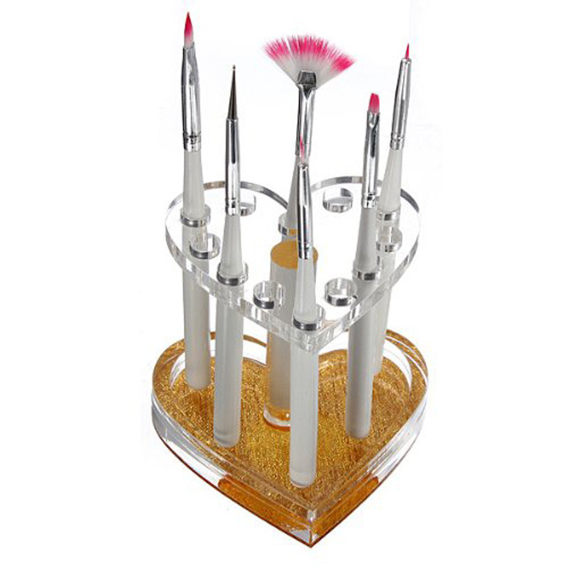 12 Holes Nail Brushes Storage  - đánh giá và giá Nail Art Vector