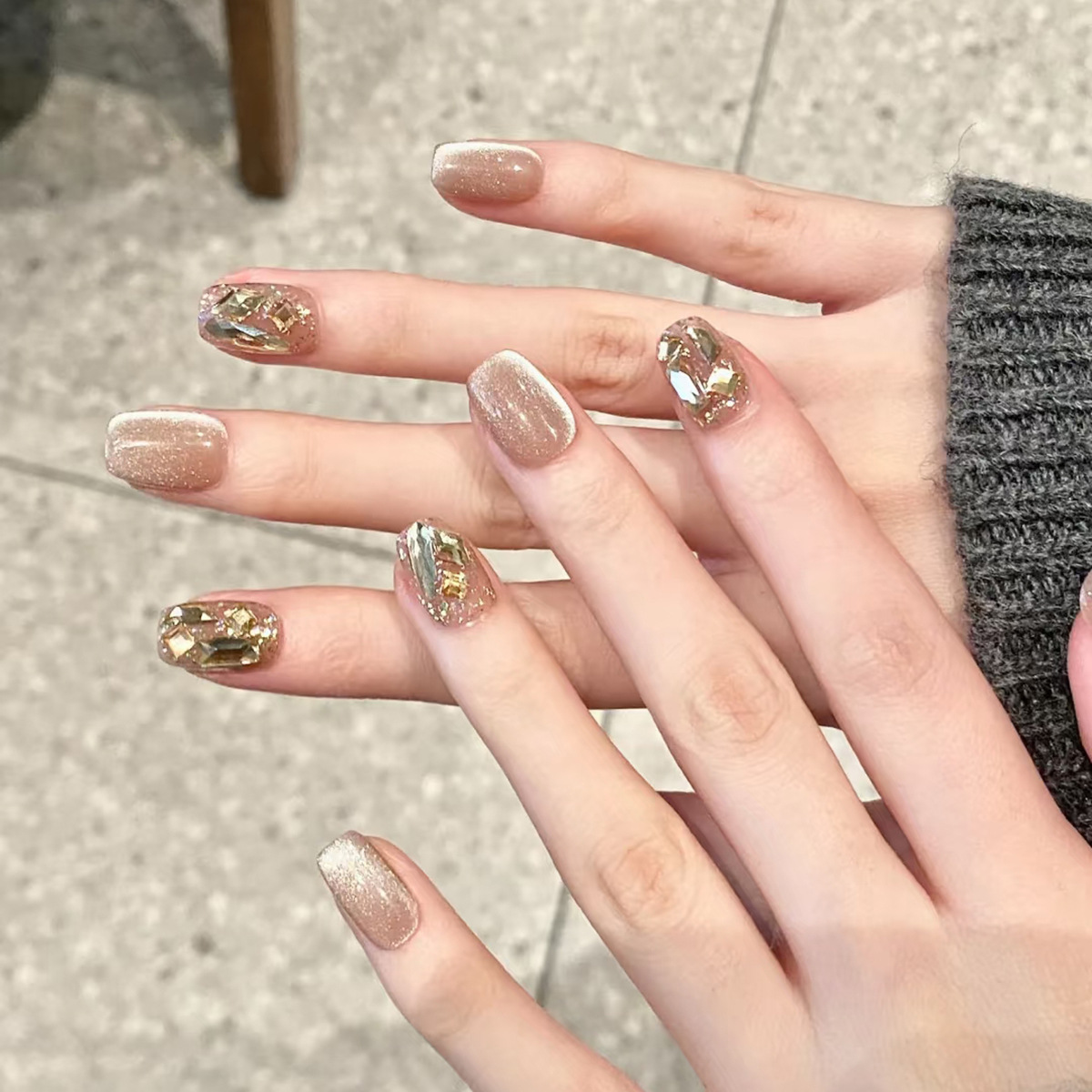 24Pcs Cat's Eye Handmade Fake  - đánh giá và giá Nail Art Quirky