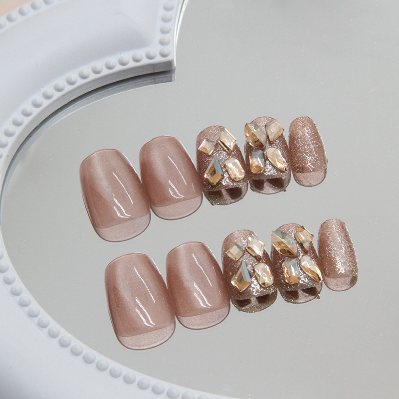 24Pcs Cat's Eye Handmade Fake  - đánh giá và giá Nail Art Quirky