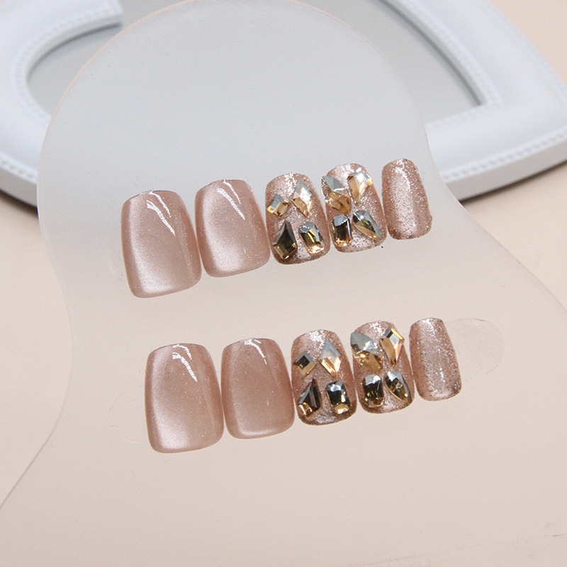 24Pcs Cat's Eye Handmade Fake  - đánh giá và giá Nail Art Quirky