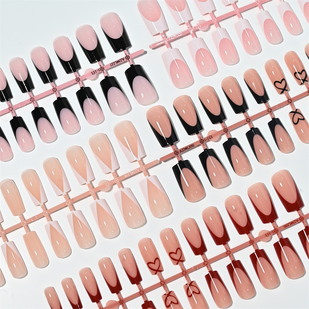 120Pcs Medium Square French Pr - đánh giá và giá Nail Art French Nails