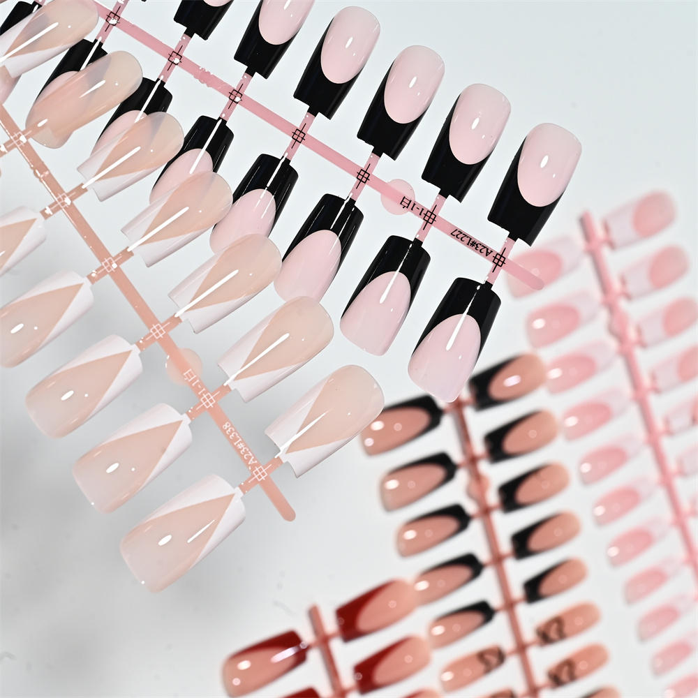120Pcs Medium Square French Pr - đánh giá và giá Nail Art French Nails