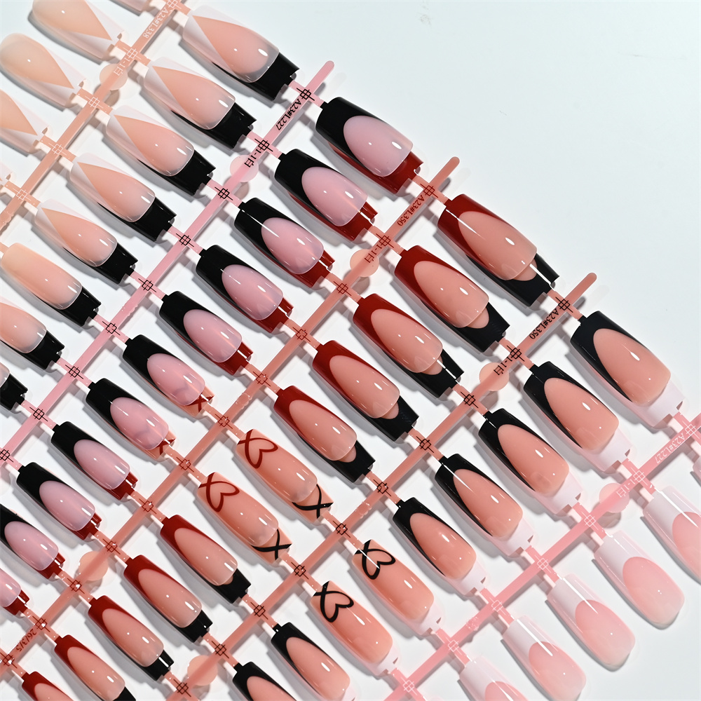 120Pcs Medium Square French Pr - đánh giá và giá Nail Art French Nails