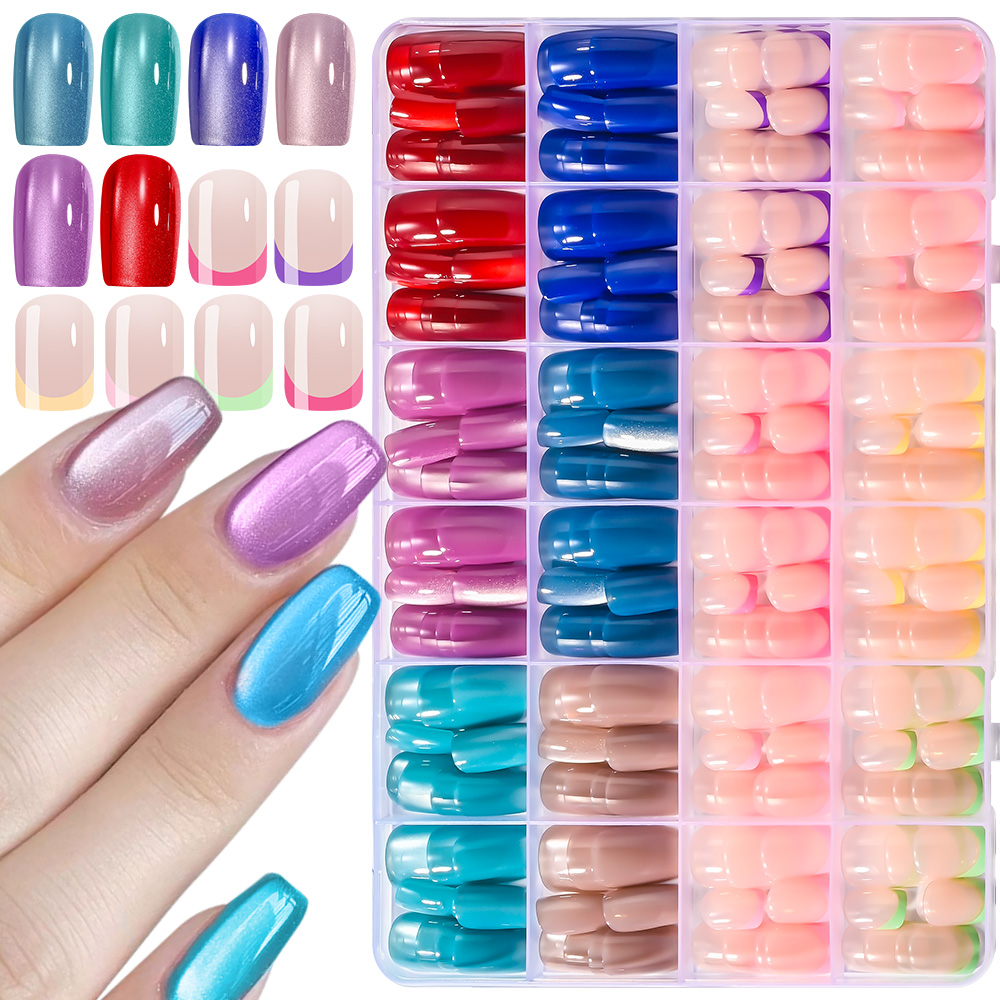 288pcs Colorful French&Cat's E - đánh giá và giá Nail Art French Nails