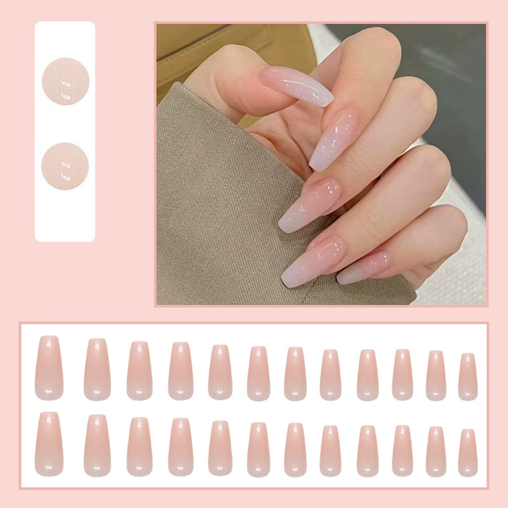 24Pcs Pink Glitter Fake Nail w - đánh giá và giá Nail Art French Nails