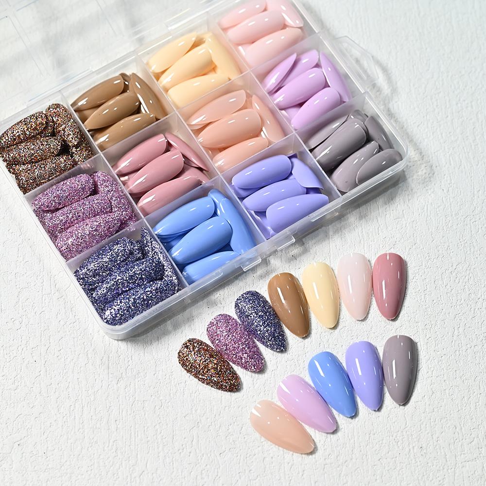 288Pcs Glossy Macaron Medium A - đánh giá và giá Nail Art Aesthetic