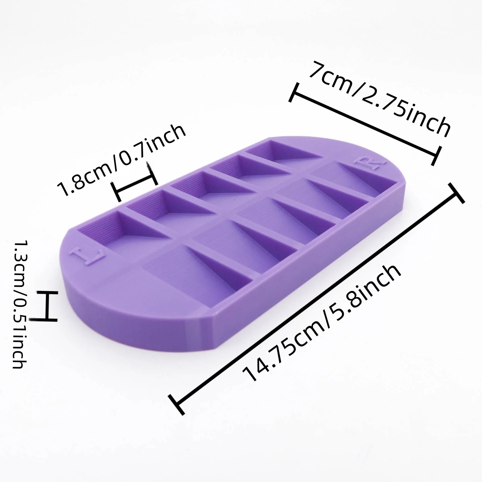 8-Grids Nail Tip Storage Tray  - đánh giá và giá Nail Art Vector