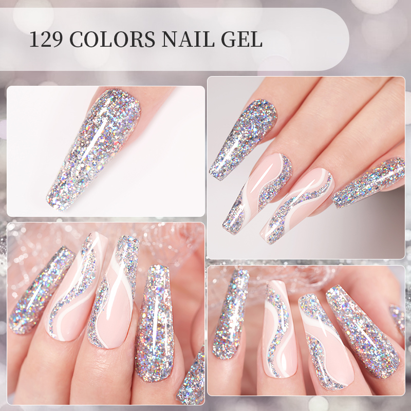 LILYCUTE 7ml Glitter Nail Gel  - đánh giá và giá Dip Powder Nail