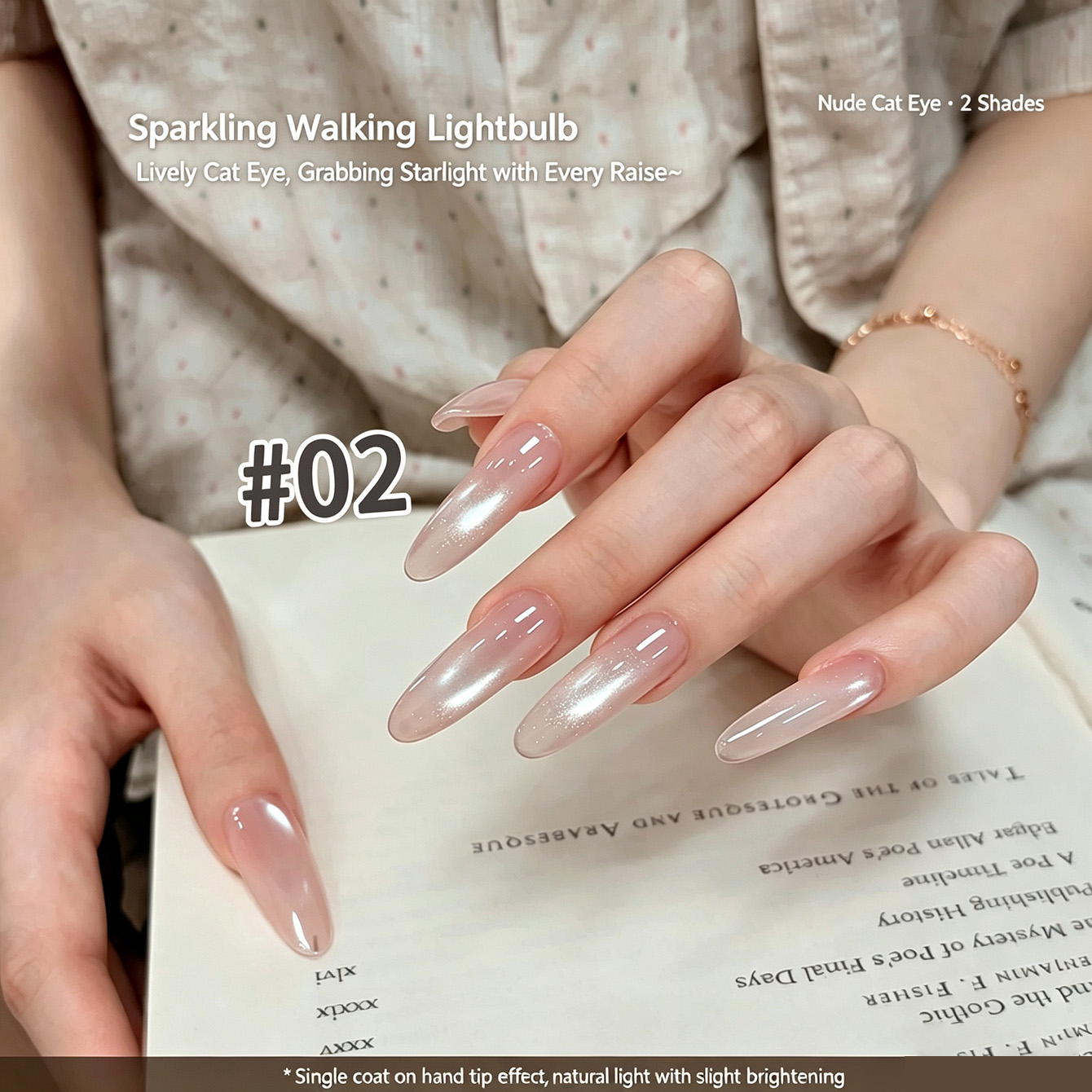 2‑Color Sheer Nude Pink Magnet - đánh giá và giá Nail Art Cat Eye Pink