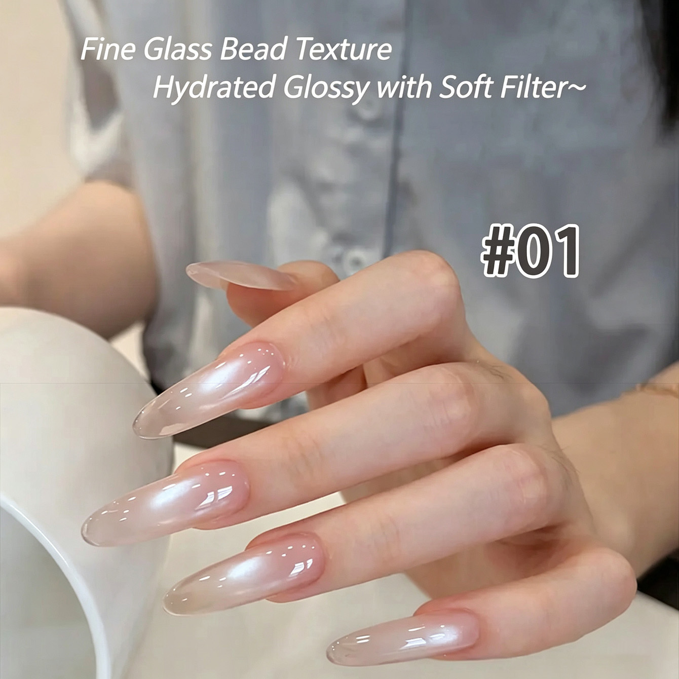 2‑Color Sheer Nude Pink Magnet - đánh giá và giá Nail Art Cat Eye Pink