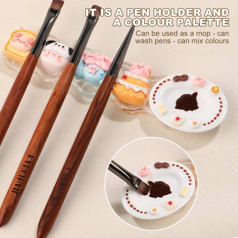 KANIU Cute Animal Nail Brush H - đánh giá và giá Nail Art Vector