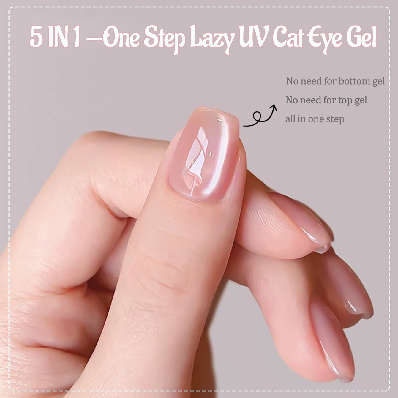 1pcs PSK Ice Transparent Pink  - đánh giá và giá Nail Art Cat Eye Pink