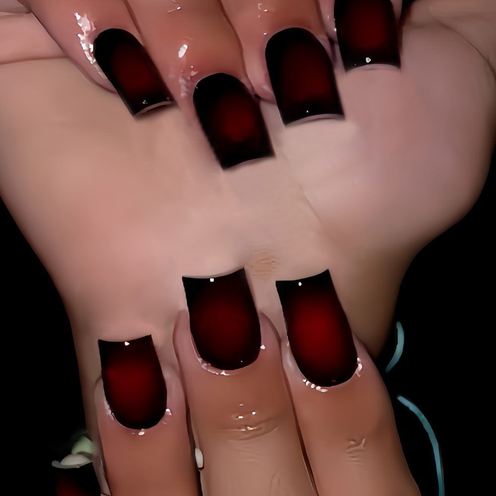 Short Square fake nails for wo - đánh giá và giá Nail Art French Nails