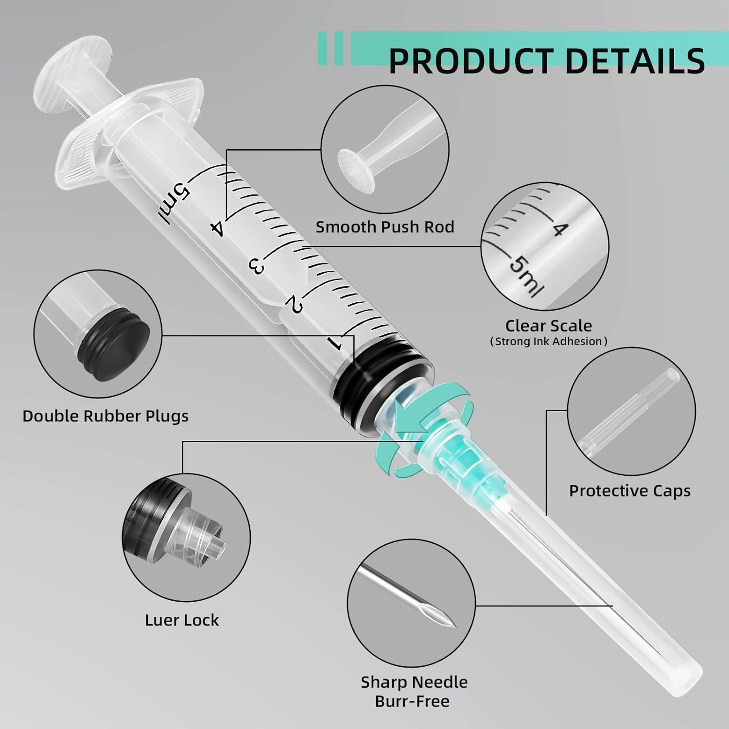 5ml Luer Lock Syringe, Suitabl - đánh giá và giá Nail Art Quirky