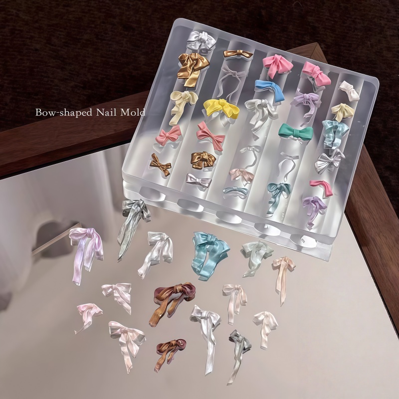 A Nail Art Mold with Ribbon Bo - đánh giá và giá Nail Art Elegant