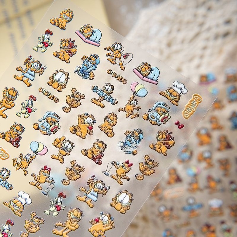 New Garfield Nail Art Stickers - đánh giá và giá Nail Art Quirky