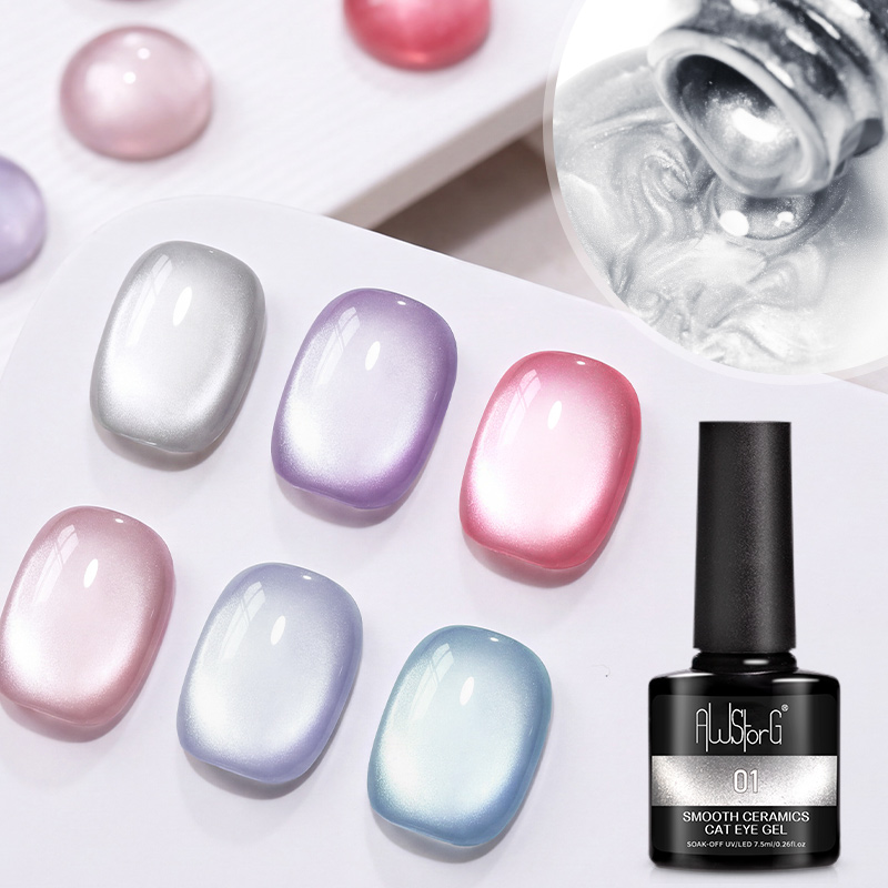 Magnetic Cat Eye Gel Nail Poli - đánh giá và giá Nail Art Cat Eye Pink