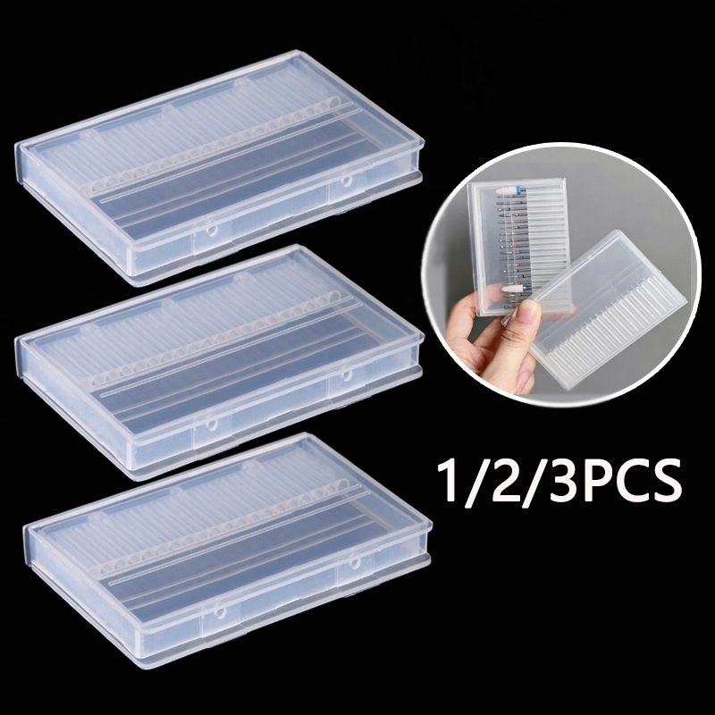 1/2/3PCS 20 Slots Clear Nail D - đánh giá và giá Nail Art Vector