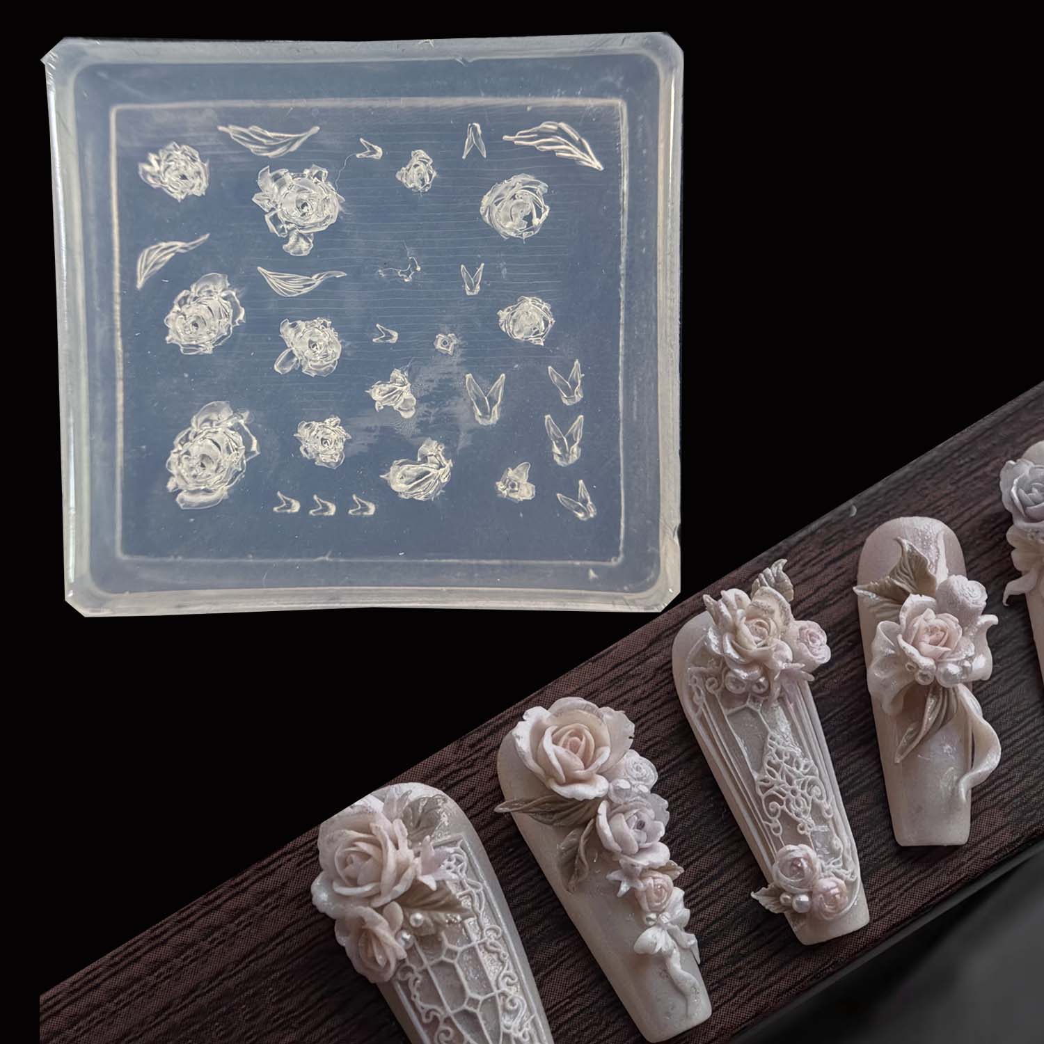 Elegant Rose Flower Nail Art S - đánh giá và giá Nail Art Elegant