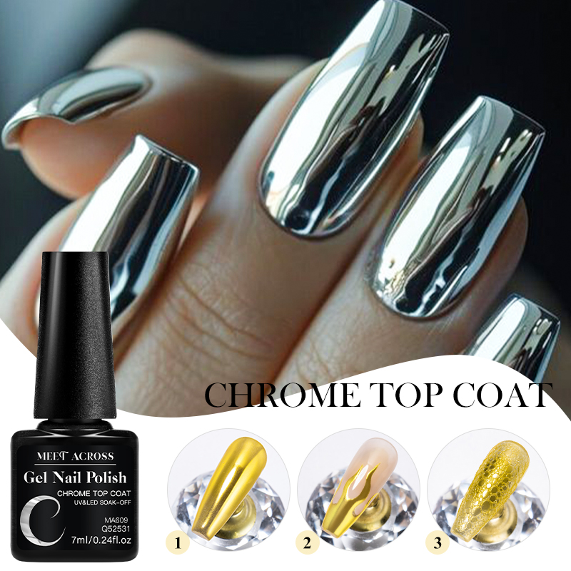 7ML Chrome Top Coat For Mirror - đánh giá và giá Dip Powder Nail