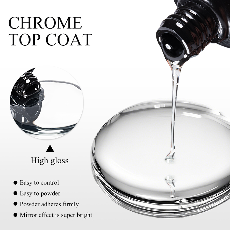 7ML Chrome Top Coat For Mirror - đánh giá và giá Dip Powder Nail