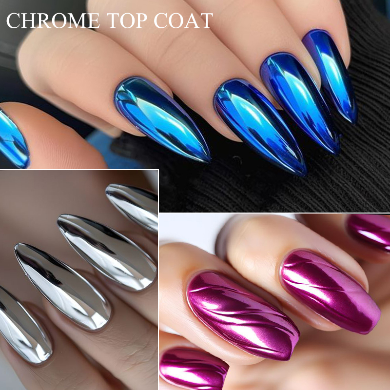 7ML Chrome Top Coat For Mirror - đánh giá và giá Dip Powder Nail